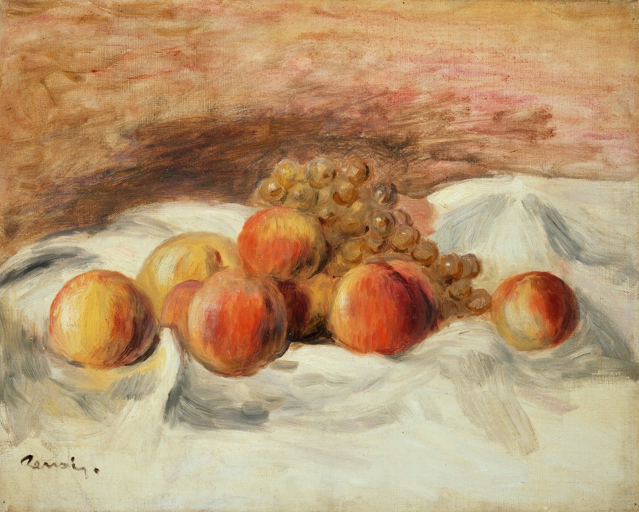 Csendélet őszibarackkal alkotó: Pierre Auguste Renoir