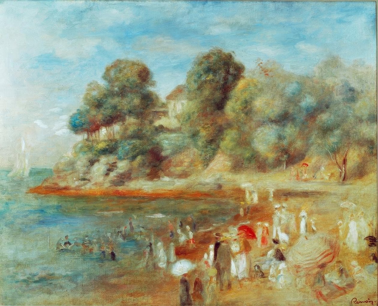 Strand bei Pornic alkotó: Pierre Auguste Renoir