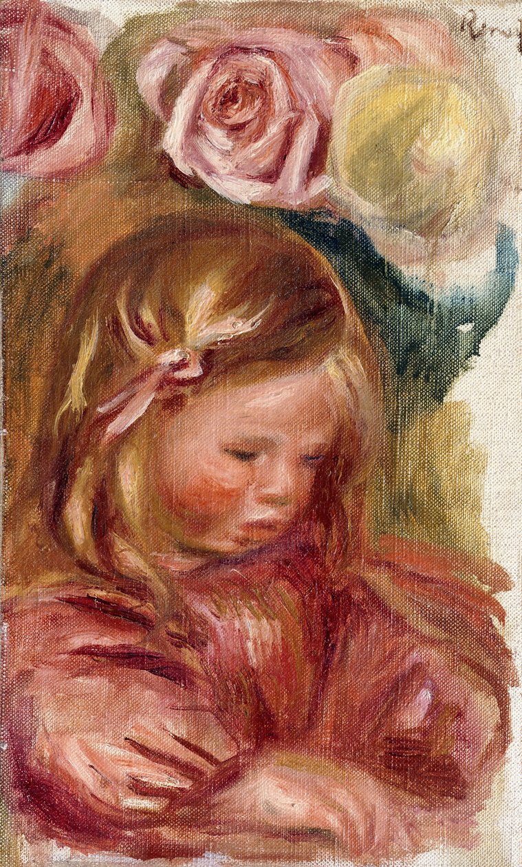 Tanulmány, Coco in the Roses, alkotó: Pierre Auguste Renoir