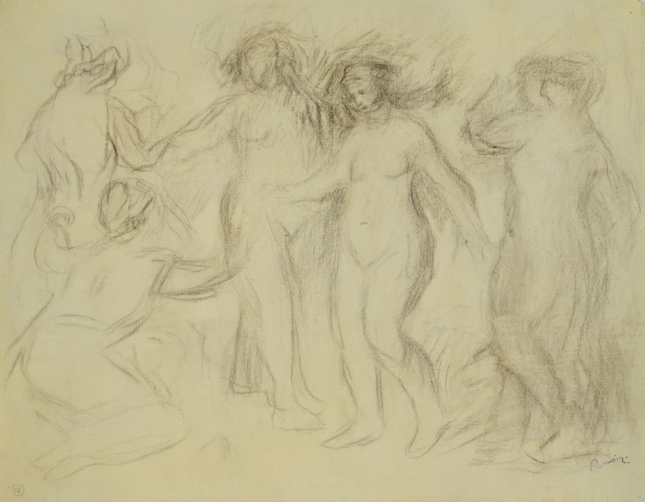 Tanulmány a párizsi ítélethez; Tanulmány a párizsi ítélethez, alkotó: Pierre Auguste Renoir
