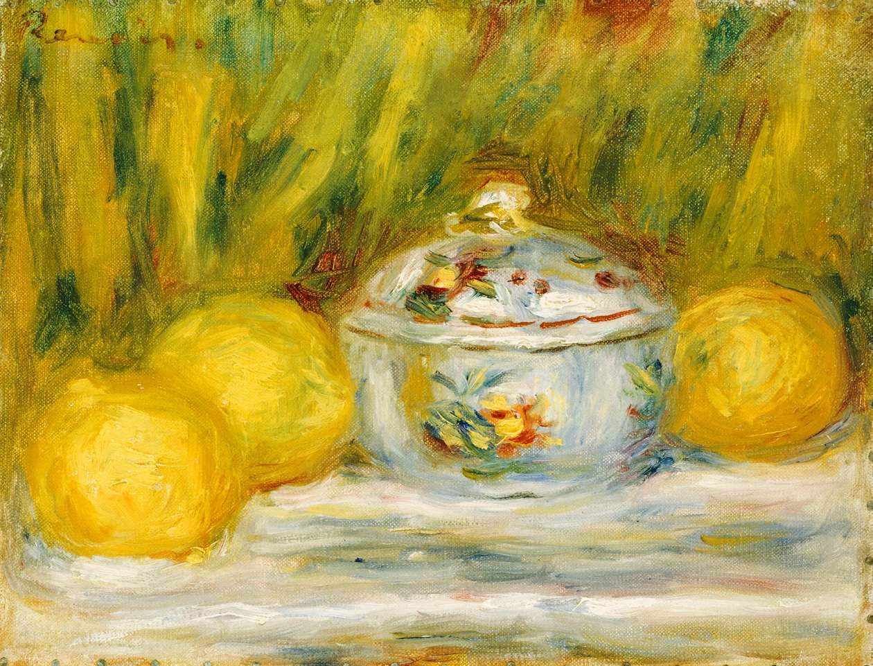 Cukortál és citrom, 1915 alkotó: Pierre Auguste Renoir