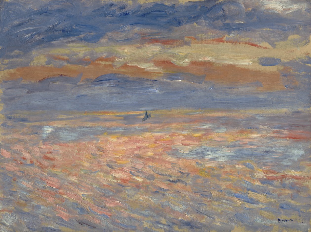Naplemente, 1879 vagy 1881 alkotó: Pierre Auguste Renoir