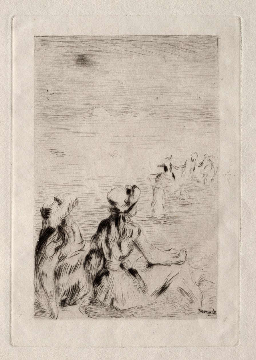 A tengerparton, Bernevalban. alkotó: Pierre Auguste Renoir