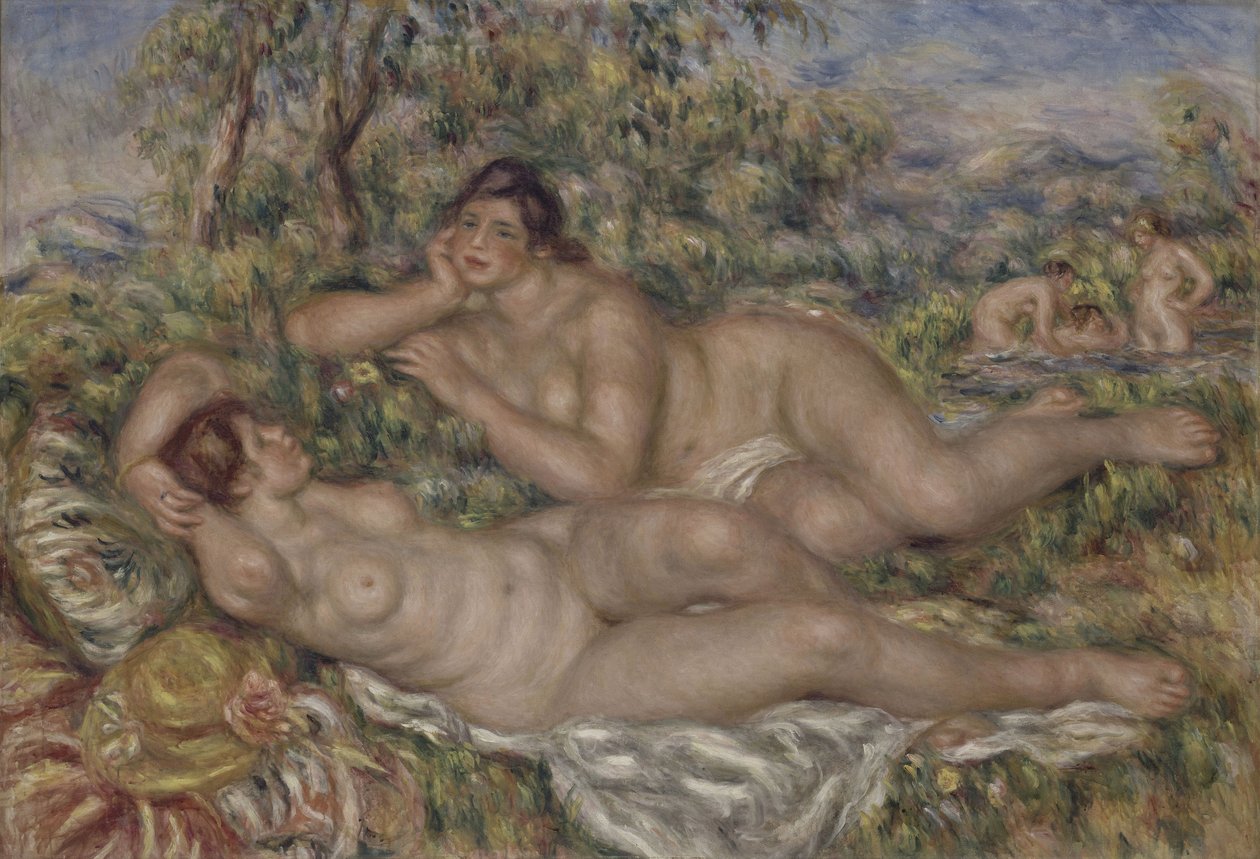 A fürdőzők, 1918-19 körül (olaj, vászon) alkotó: Pierre Auguste Renoir