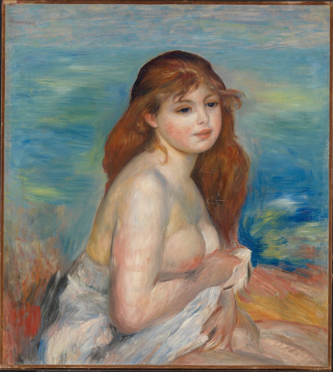 A szőke fürdőző, 1887 körül alkotó: Pierre Auguste Renoir