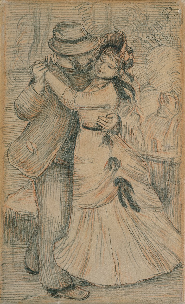 A vidéki tánc, 1883 alkotó: Pierre Auguste Renoir