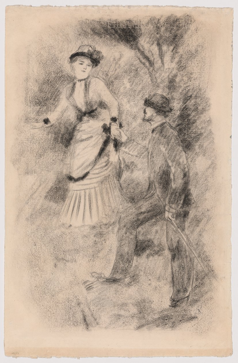 A csúcsról való leereszkedés: (Illusztráció Edmond Renoir "L
