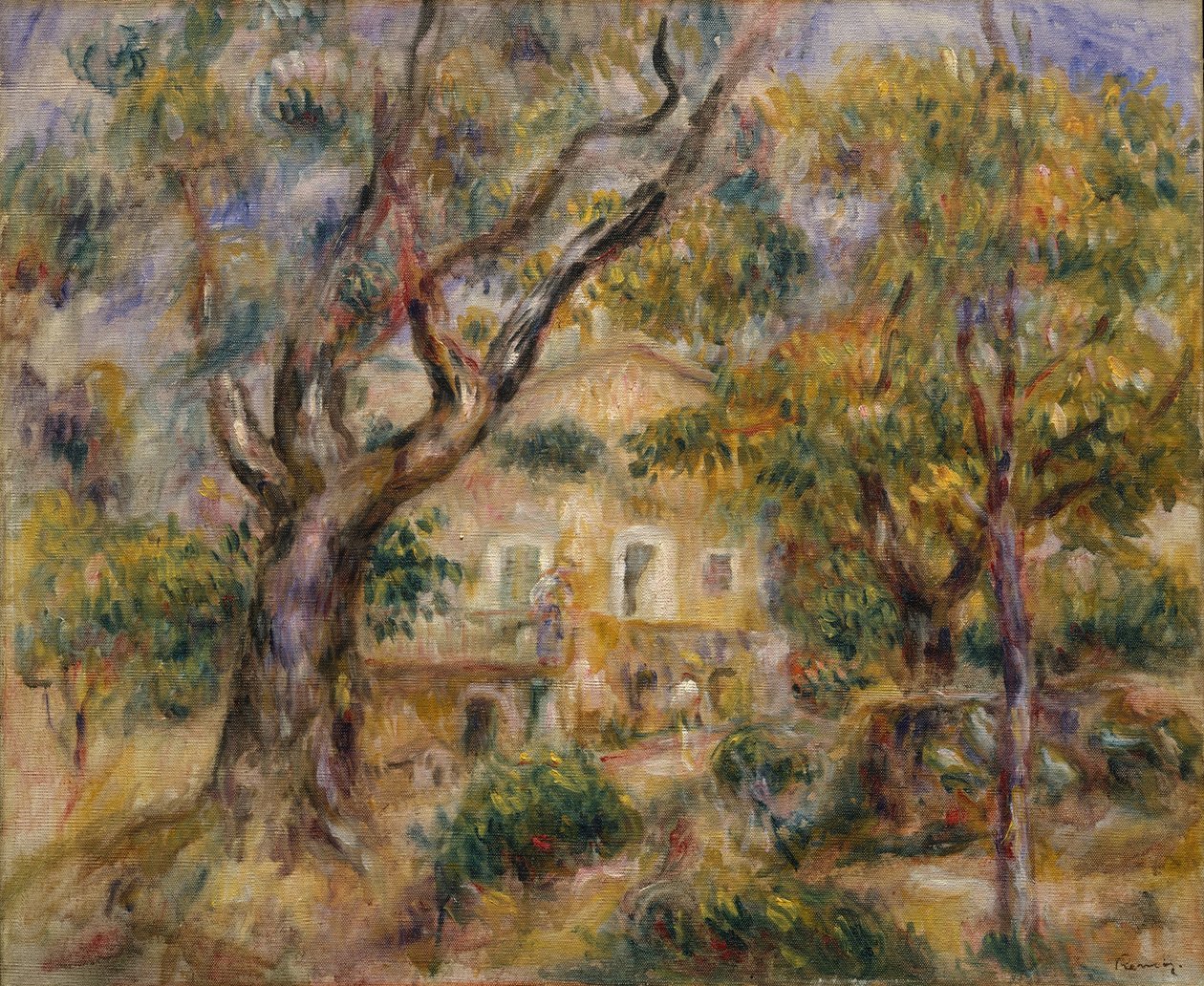 A farm Les Collettes-ben, Cagnes, 1908-14. alkotó: Pierre Auguste Renoir