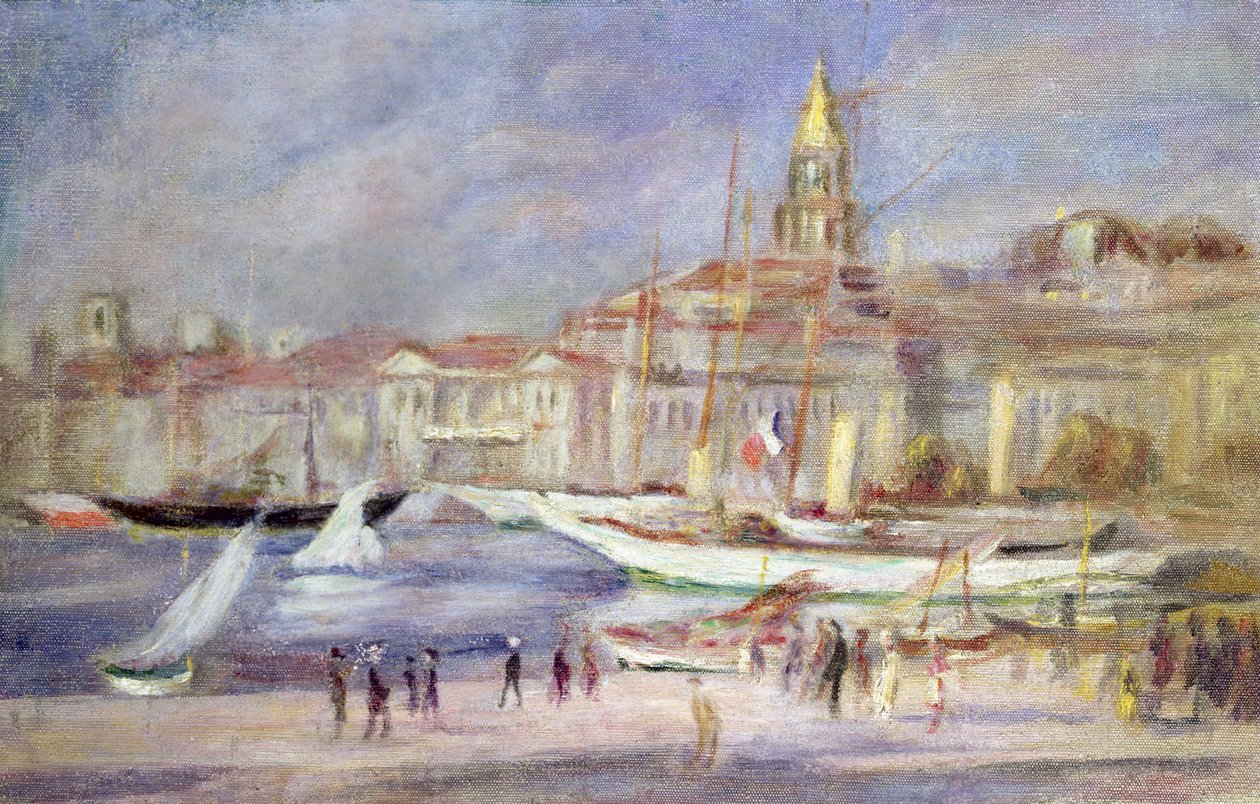 Marseille régi kikötője, 1912 körül alkotó: Pierre Auguste Renoir