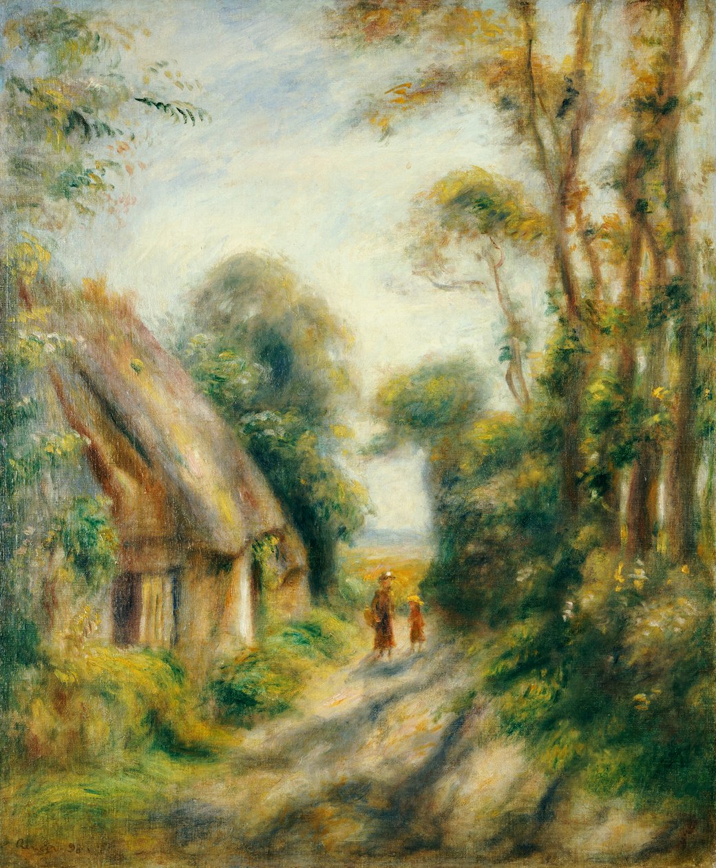 Berneval külvárosa alkotó: Pierre Auguste Renoir