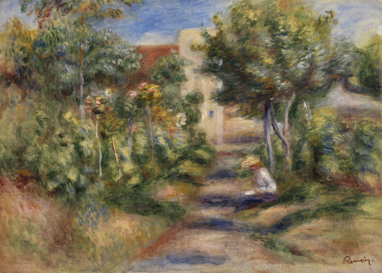 A festő kertje, Cagnes, 1908 körül (olaj, vászon) alkotó: Pierre Auguste Renoir