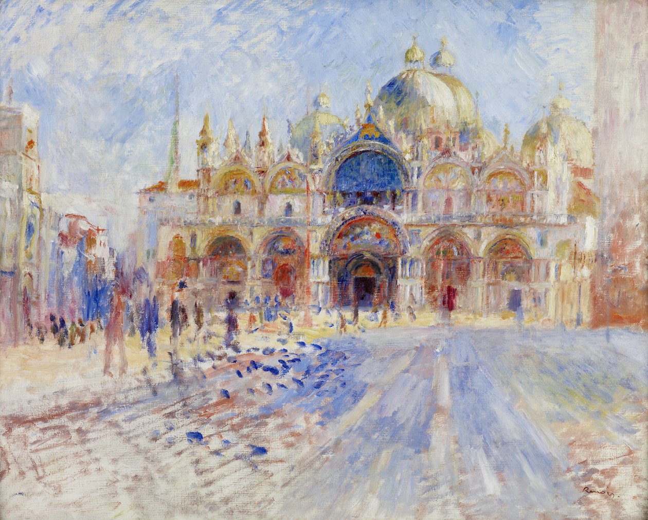 A Piazza San Marco, Velence alkotó: Pierre Auguste Renoir
