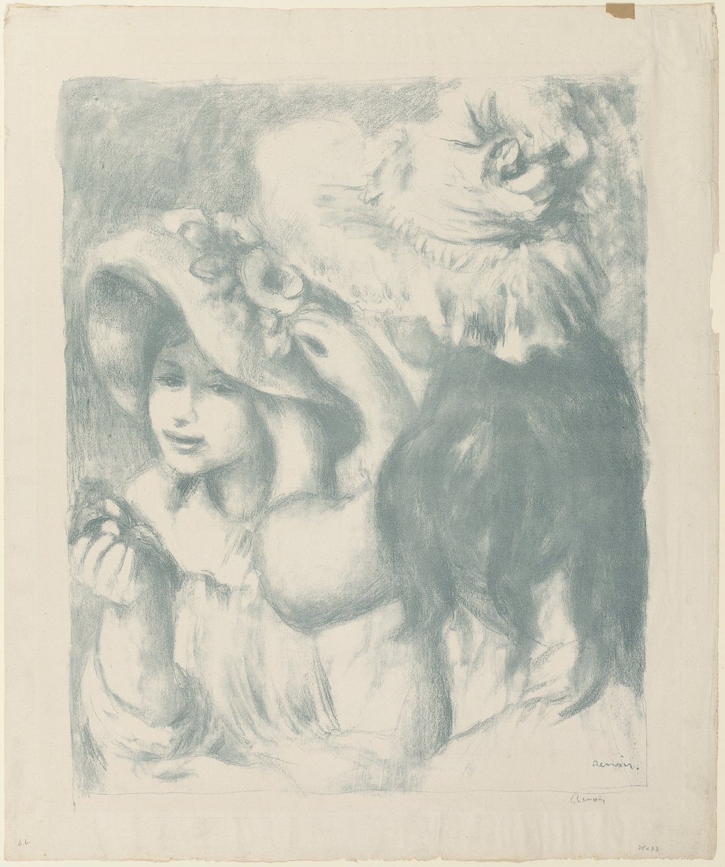 A tűzött kalap, második tányér alkotó: Pierre Auguste Renoir