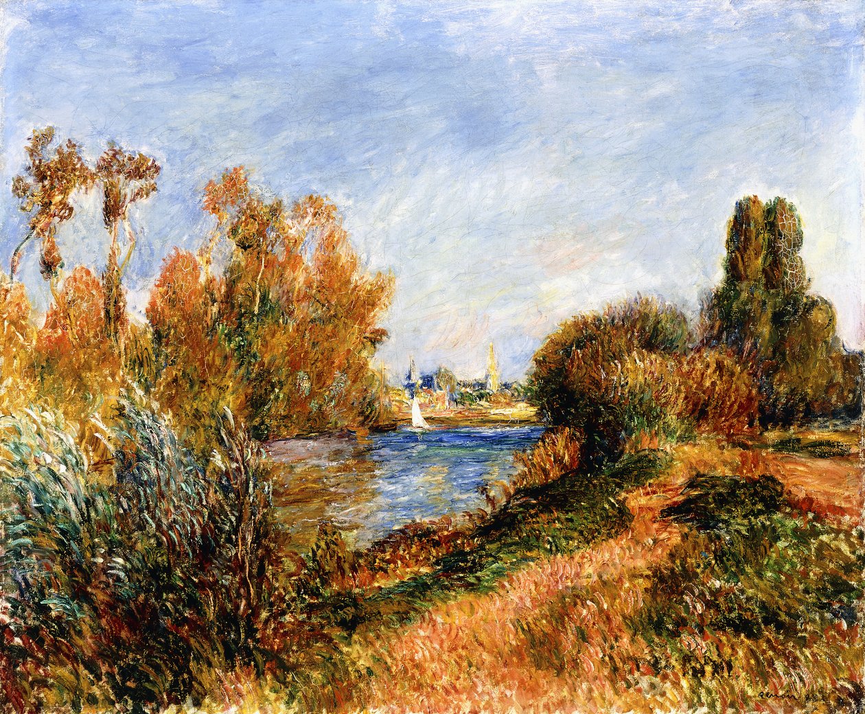 A Szajna Argenteuil-ban, 1888 alkotó: Pierre Auguste Renoir