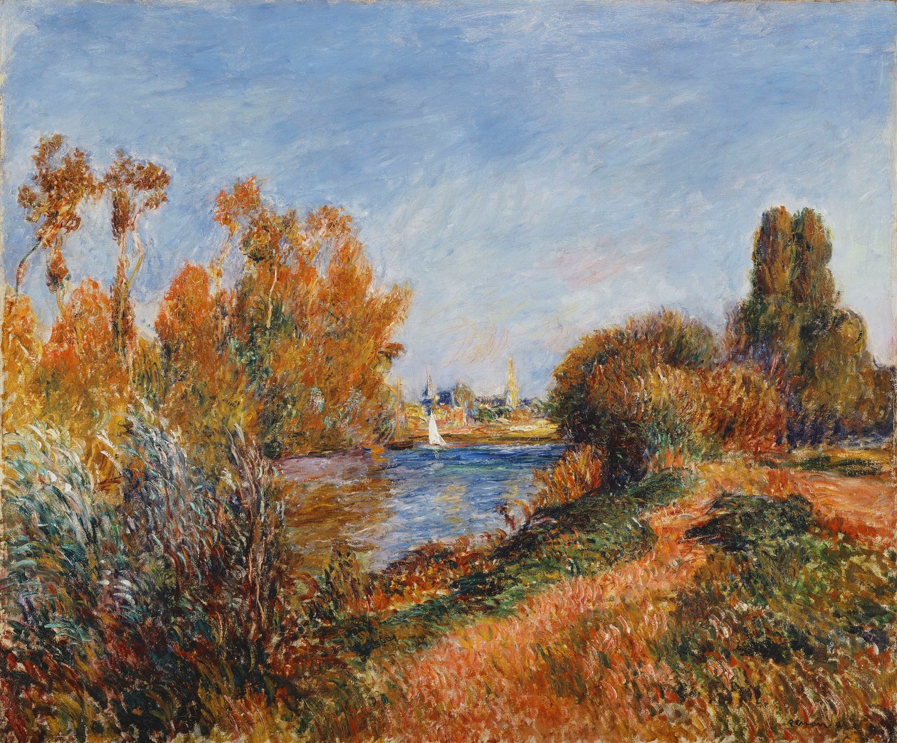 A Szajna Argenteuil-ban; A Szajna Argenteuil-ban, 1888 alkotó: Pierre Auguste Renoir