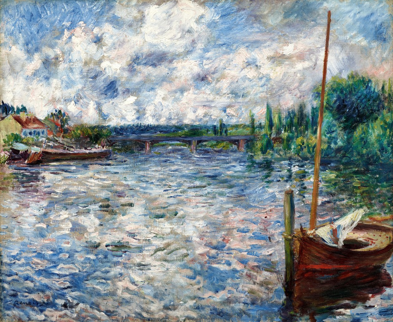 A Szajna Chatouban alkotó: Pierre Auguste Renoir