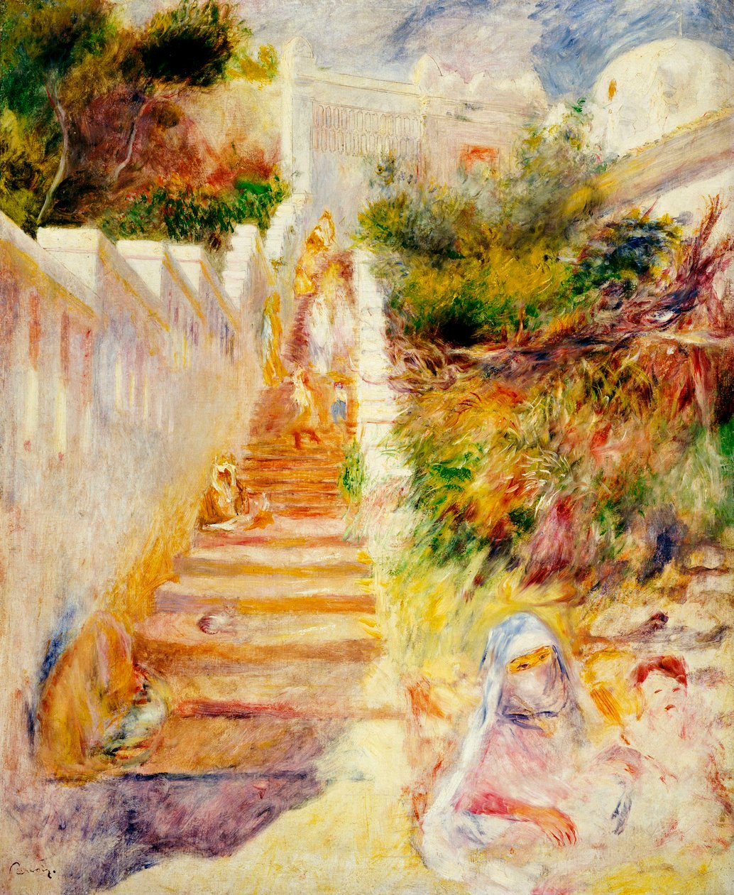 The Steps, Algír, 1882 körül alkotó: Pierre Auguste Renoir
