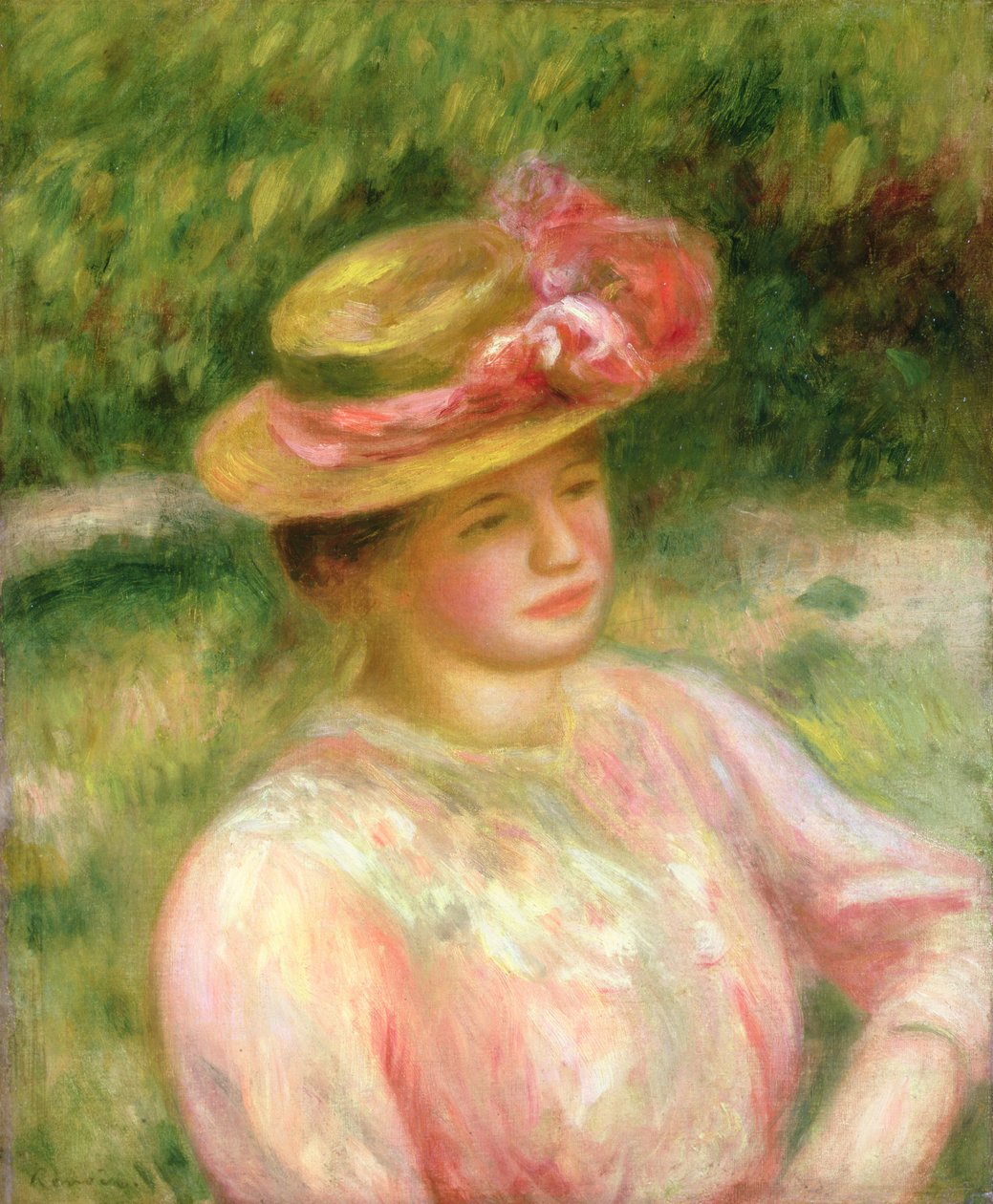 A szalmakalap, 1895 alkotó: Pierre Auguste Renoir