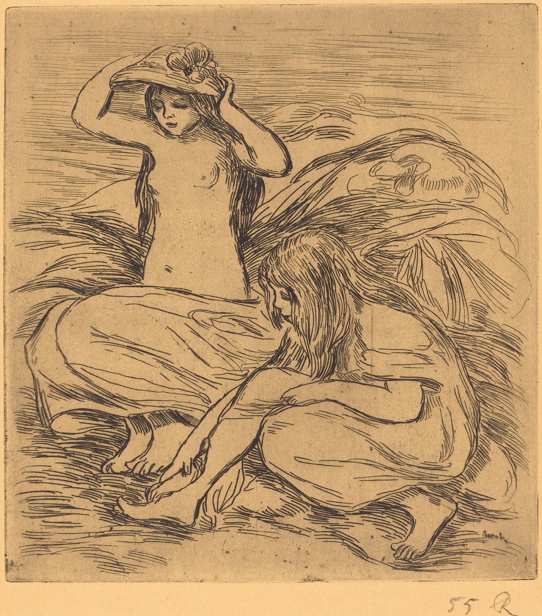 A két fürdőző A két fürdőző, 1895. alkotó: Pierre Auguste Renoir