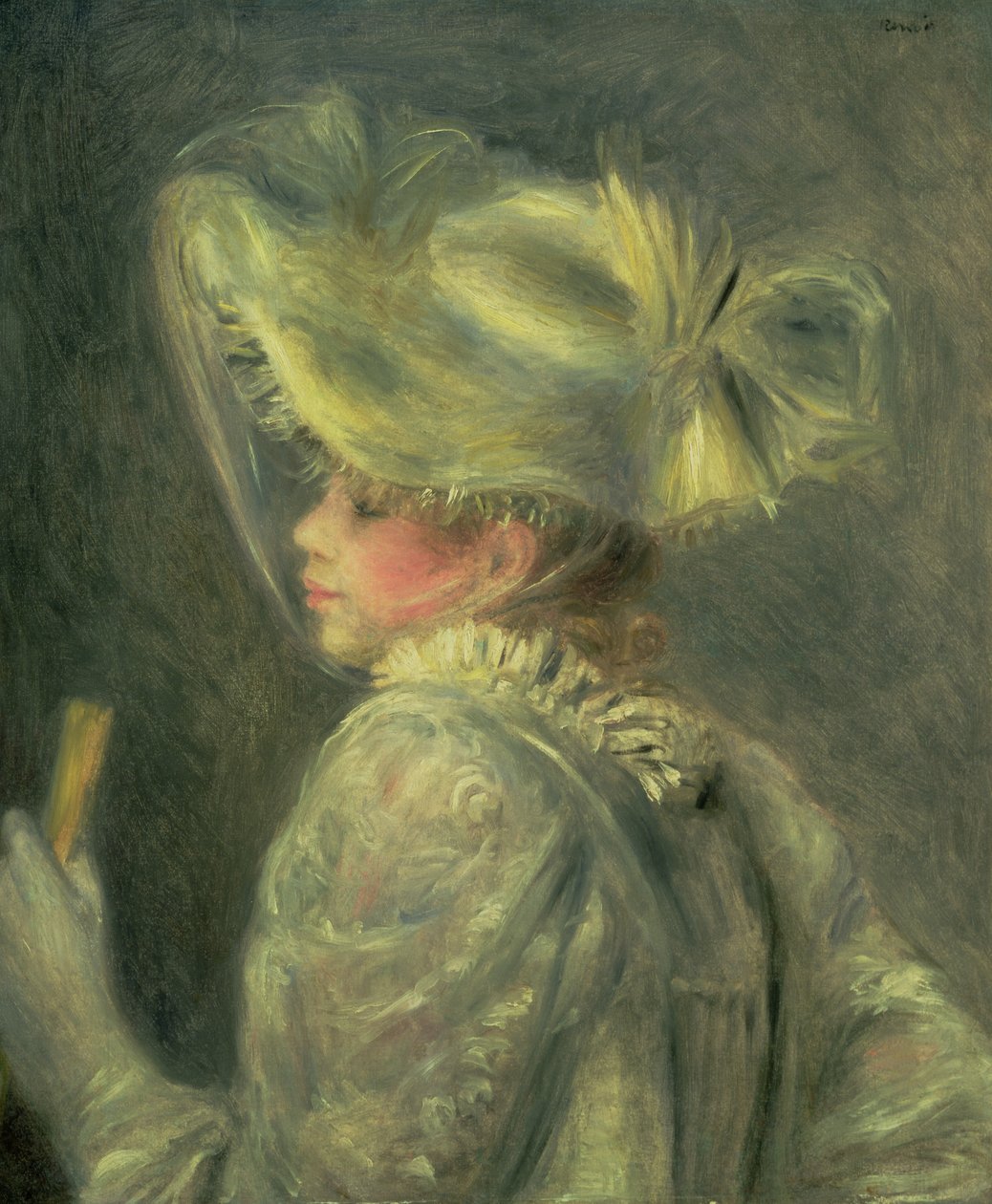 A fehér kalap alkotó: Pierre Auguste Renoir
