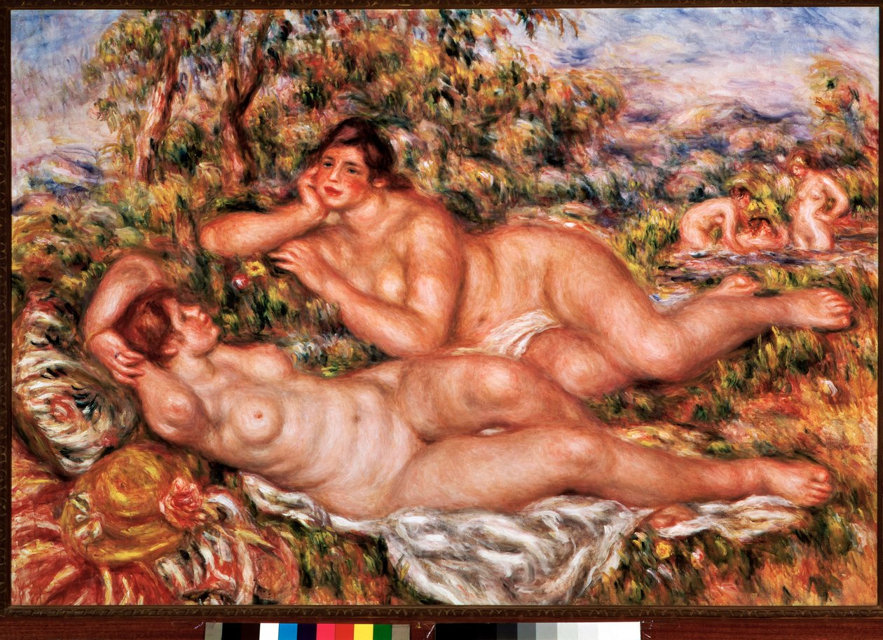 A fürdőzők (olaj, vászon alkotó: Pierre Auguste Renoir