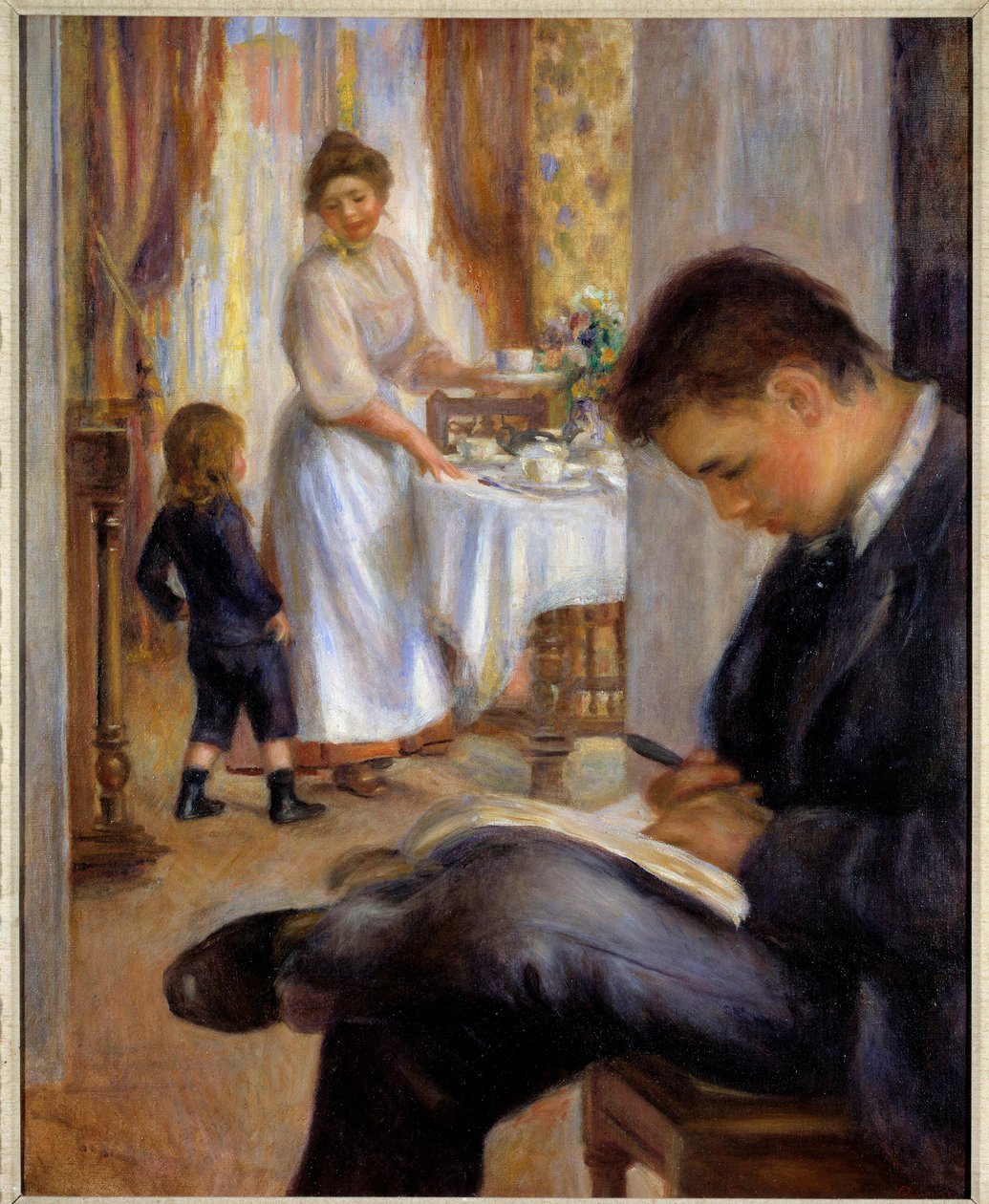 A reggeli a berniben Pierre Auguste Renoir (1841-1919) festménye 1898 Magángyűjtemény alkotó: Pierre Auguste Renoir