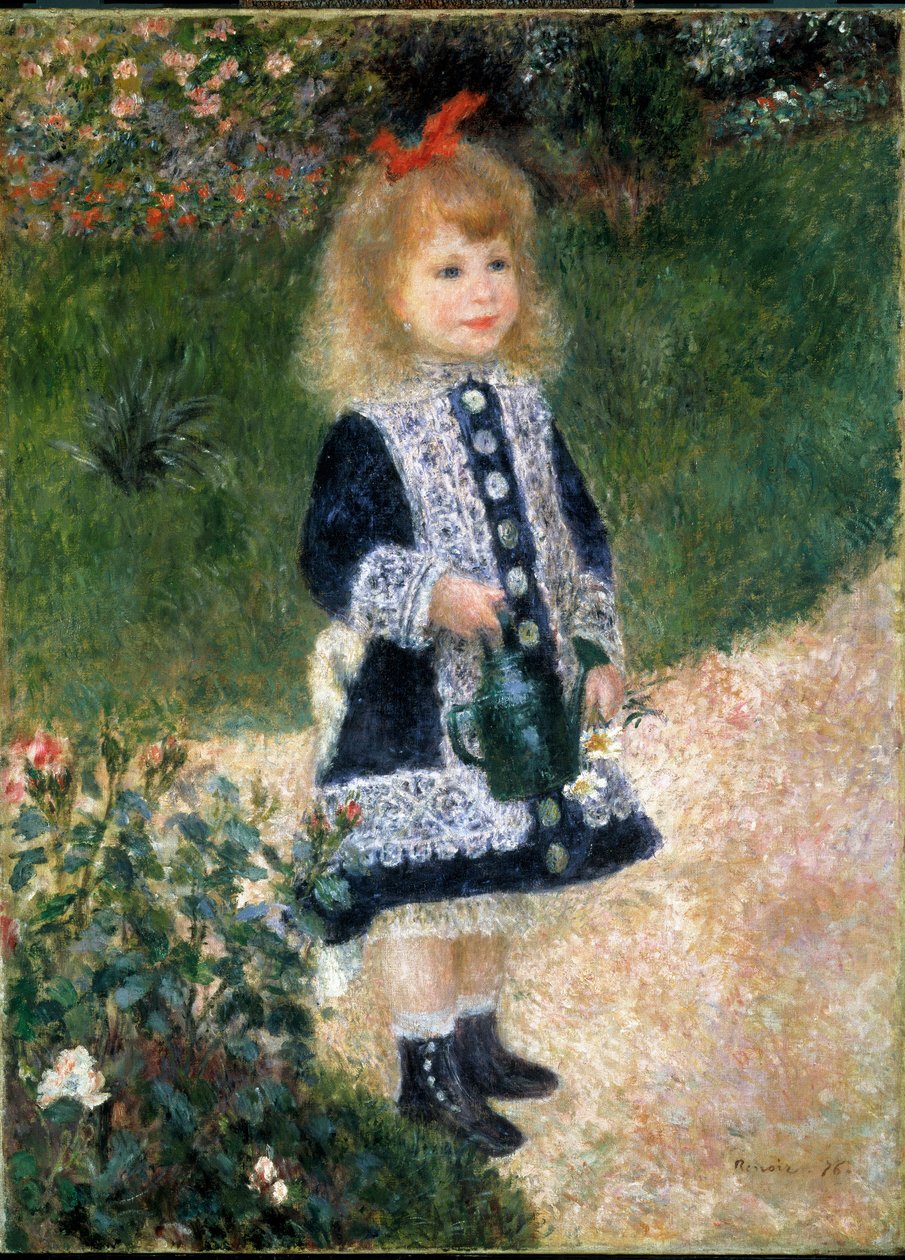 A gyermek az öntözőkannával alkotó: Pierre Auguste Renoir