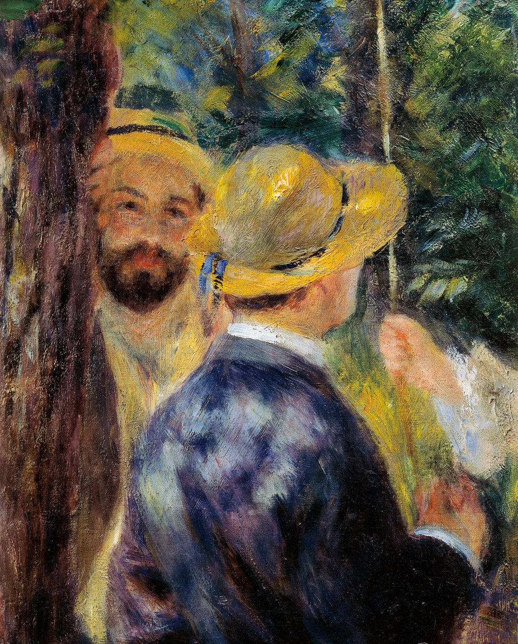 A hinta (részlet). Norbert Goeneutte francia festő (1854-1894) portréja alkotó: Pierre Auguste Renoir