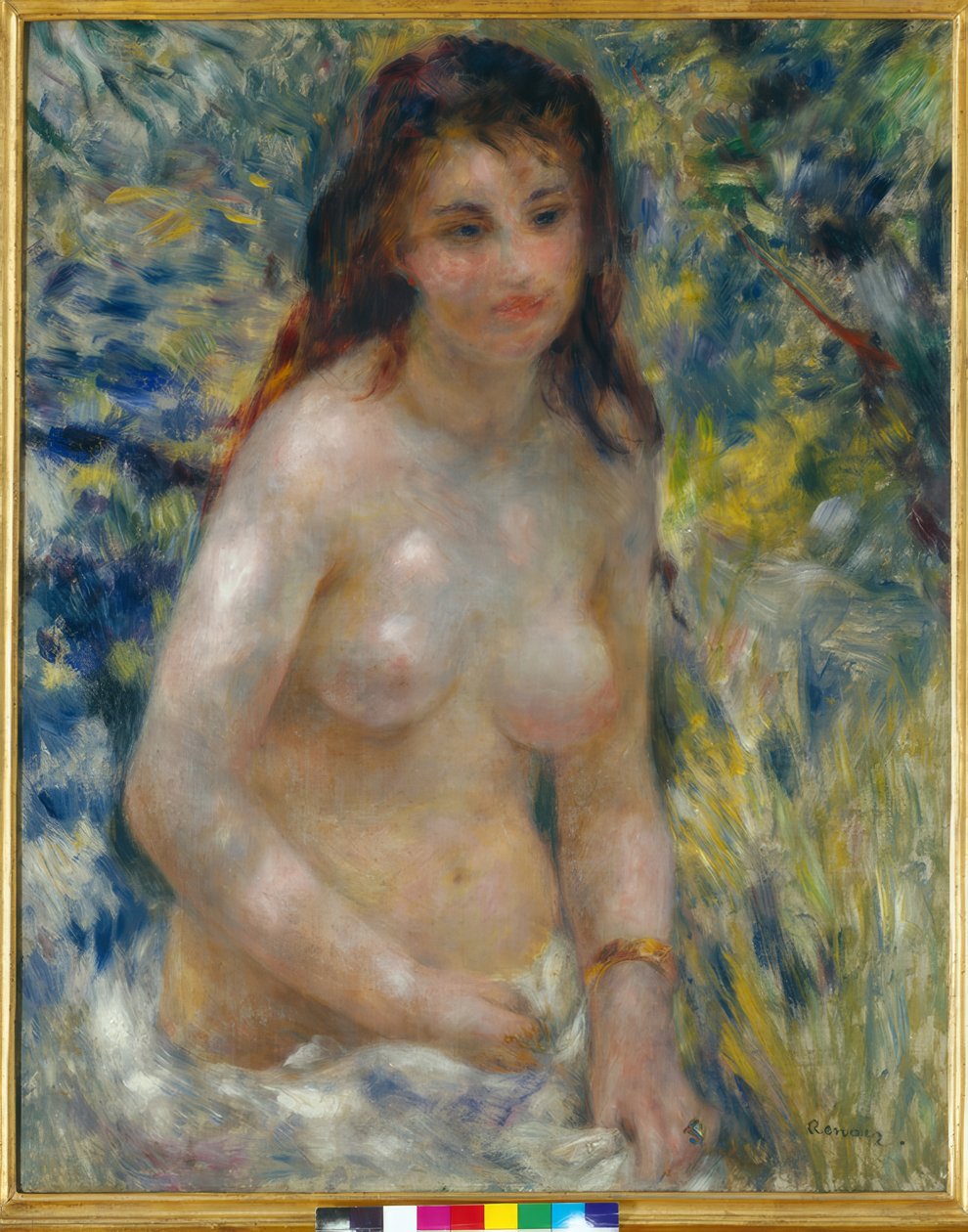 Női törzs a napon alkotó: Pierre Auguste Renoir