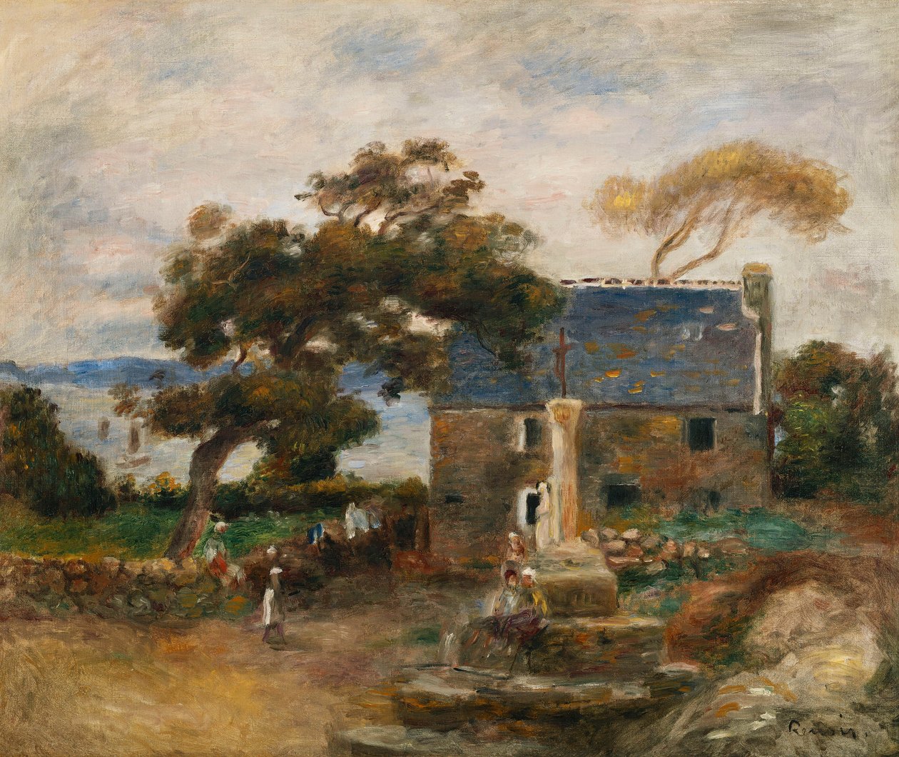Treboul, Douardenez közelében, Bretagne; Treboul, pres de Douardenez, Bretagne, 1895 alkotó: Pierre Auguste Renoir