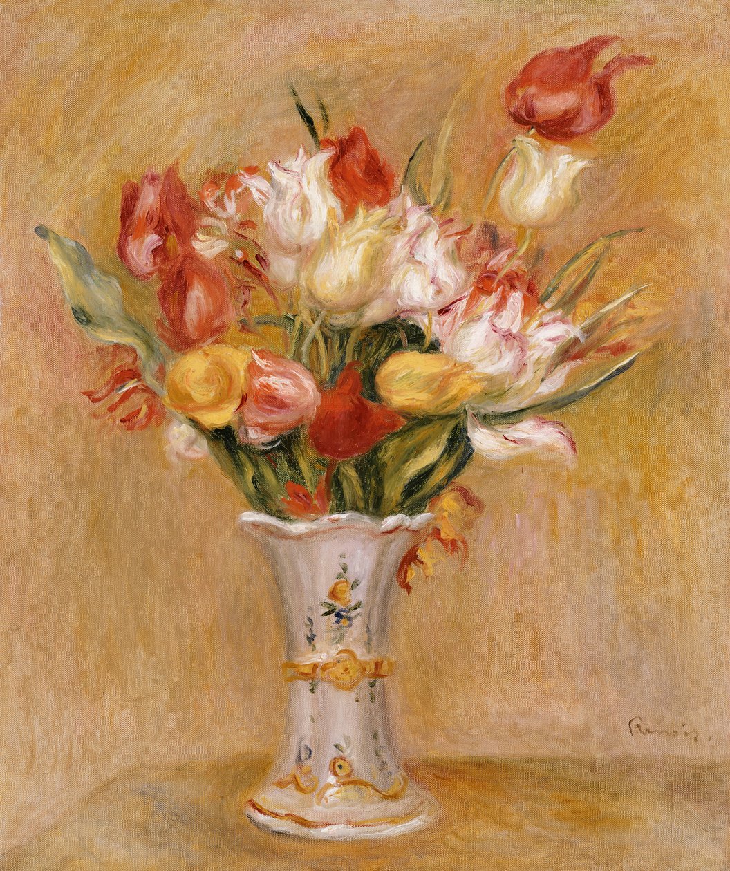 Tulipánok alkotó: Pierre Auguste Renoir