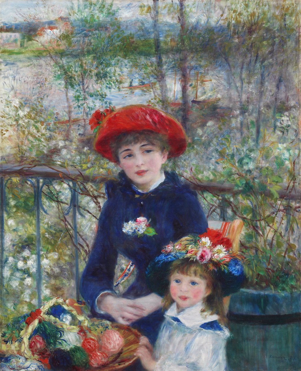 Két nővér (a teraszon) alkotó: Pierre Auguste Renoir