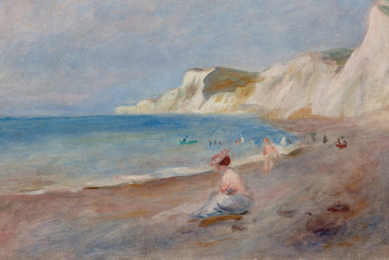 Varengeville Beach; Varengeville Beach, kb. 1880 alkotó: Pierre Auguste Renoir
