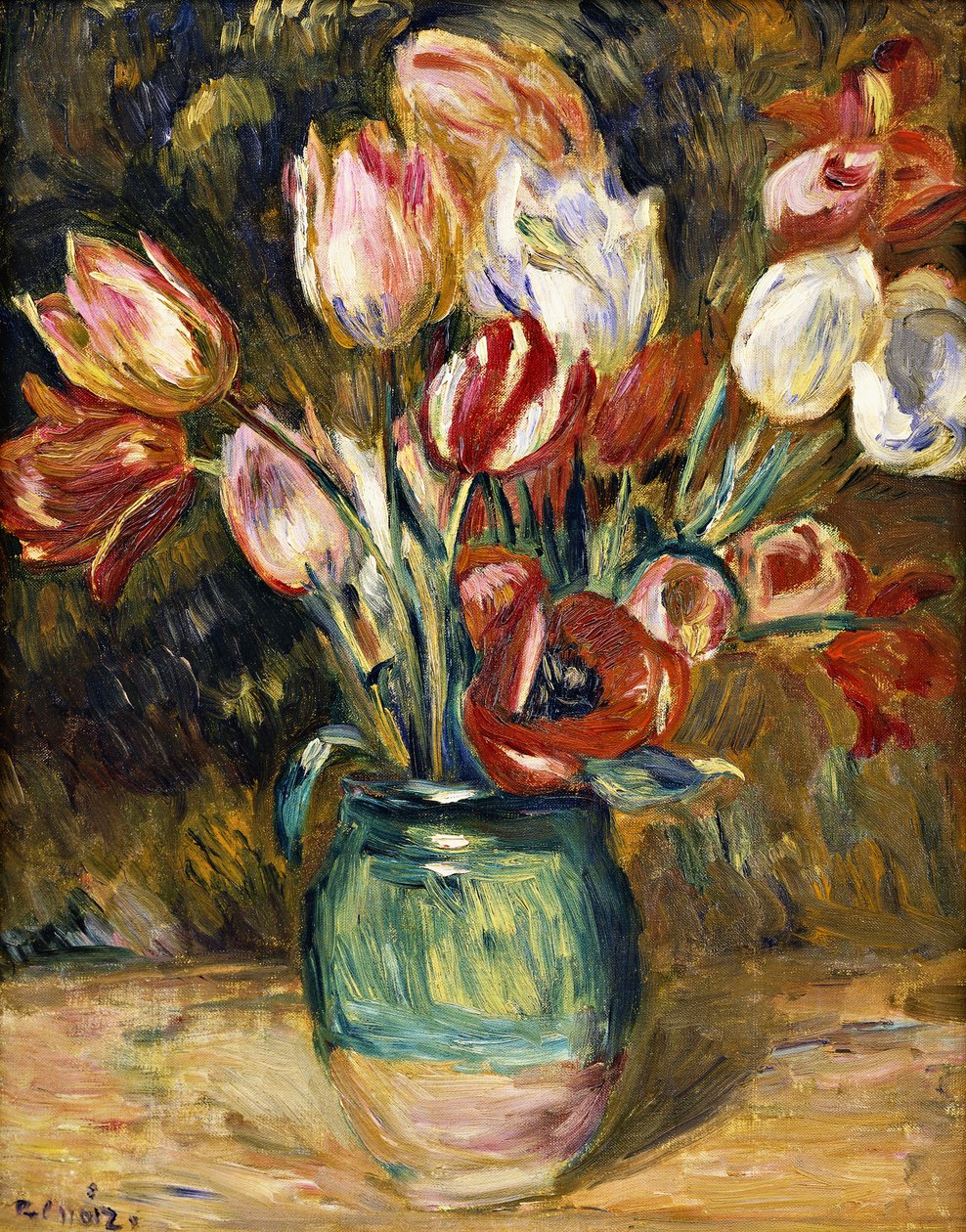 Virágváza, 1888-89 alkotó: Pierre Auguste Renoir