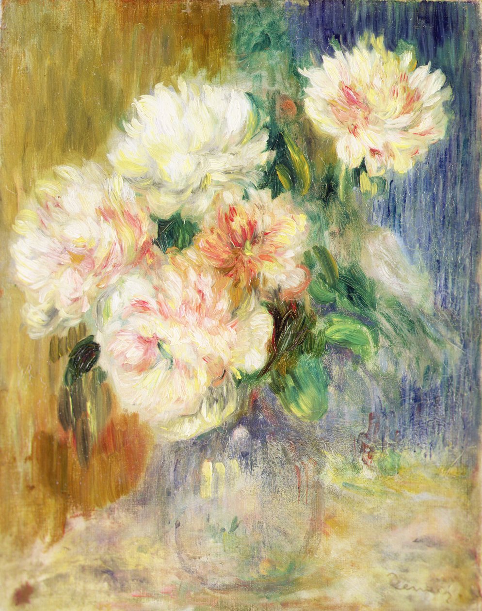 Váza bazsarózsával (olaj, vászon) alkotó: Pierre Auguste Renoir