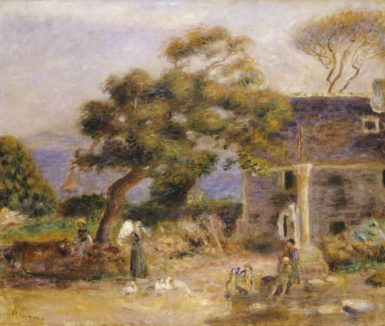 Treboul látképe, 1895 körül alkotó: Pierre Auguste Renoir