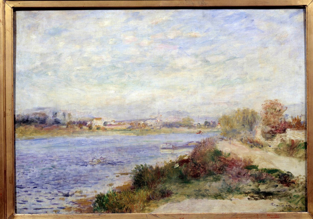 Kilátás a Szajnára Argenteuilban Pierre Auguste Renoir (1841-1919) festménye 1873 V. 0,46x0,65 m Párizs, Muse d