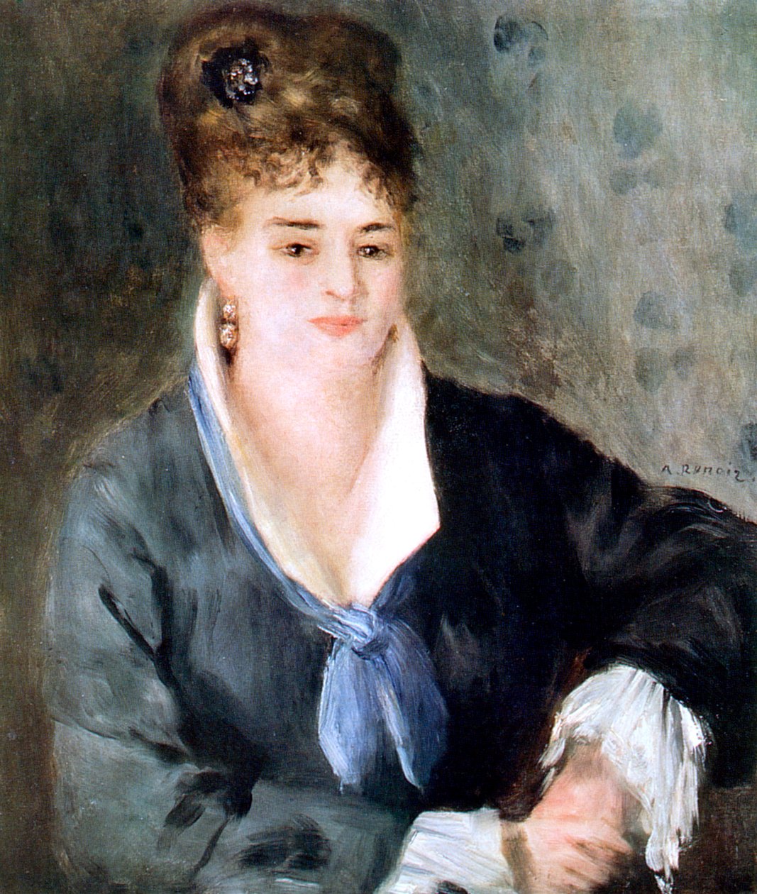 Fekete ruhás nő, 1876 alkotó: Pierre Auguste Renoir