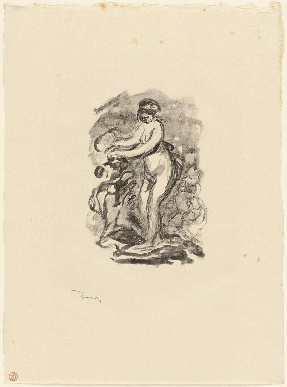Grapevine nő, 1. változat alkotó: Pierre Auguste Renoir