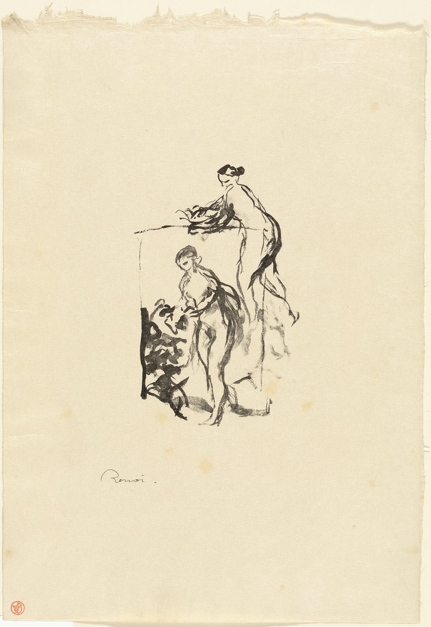 Nő szőlővel, 3. változat alkotó: Pierre Auguste Renoir