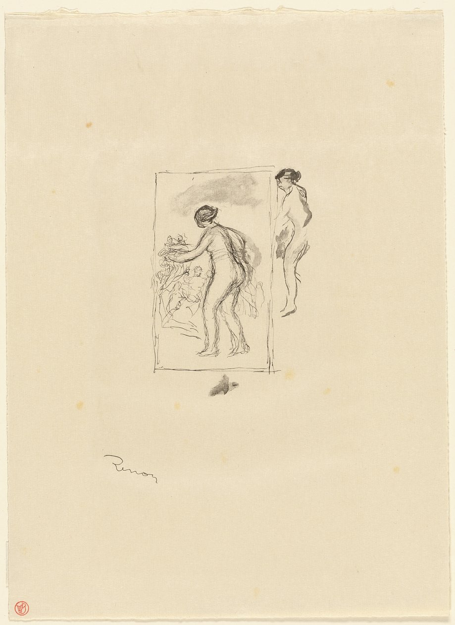 Nő szőlővel, 4. változat alkotó: Pierre Auguste Renoir