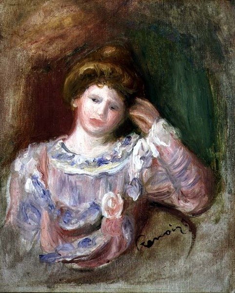 Nő fejjel a kezében, 1907 körül (olaj, vászon) alkotó: Pierre Auguste Renoir