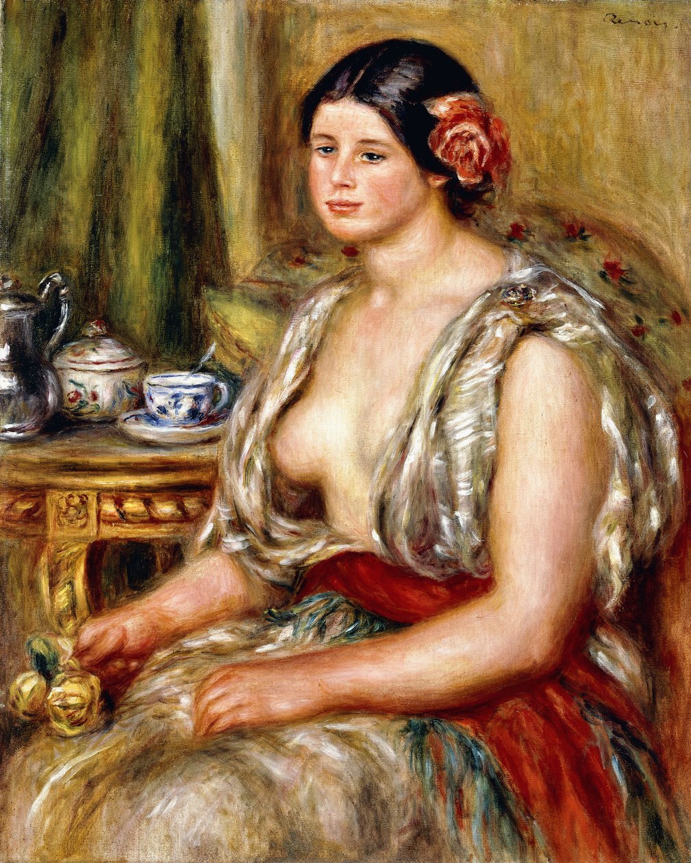 Fiatal lány keleti viseletben, 1905 alkotó: Pierre Auguste Renoir