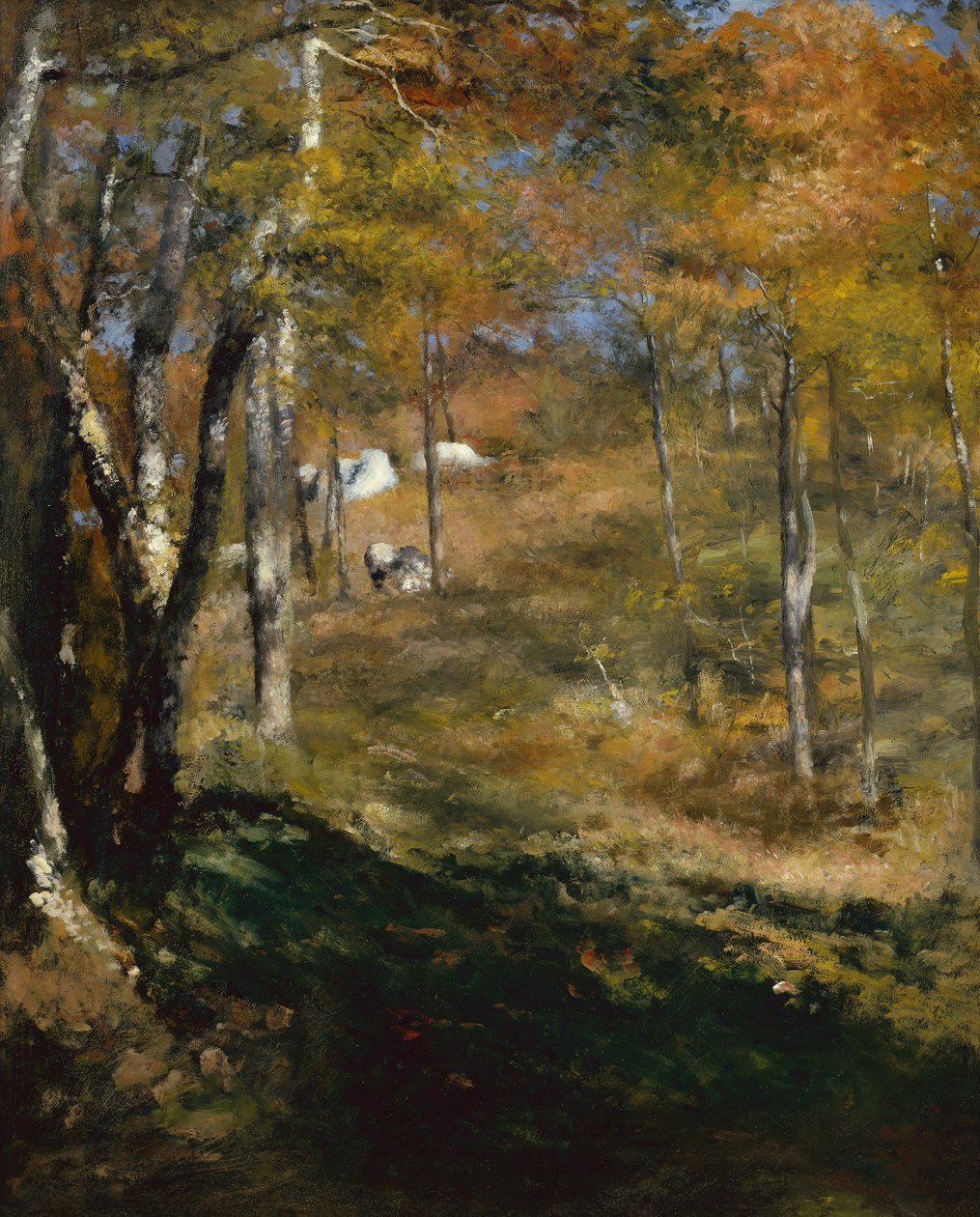 Fiatal fák az erdőben alkotó: Pierre Auguste Renoir