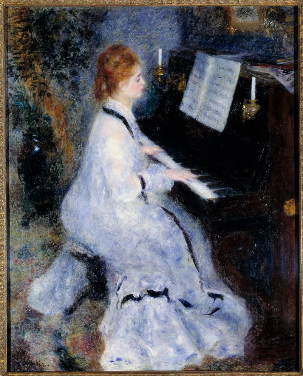Fiatal nő a zongoránál alkotó: Pierre Auguste Renoir