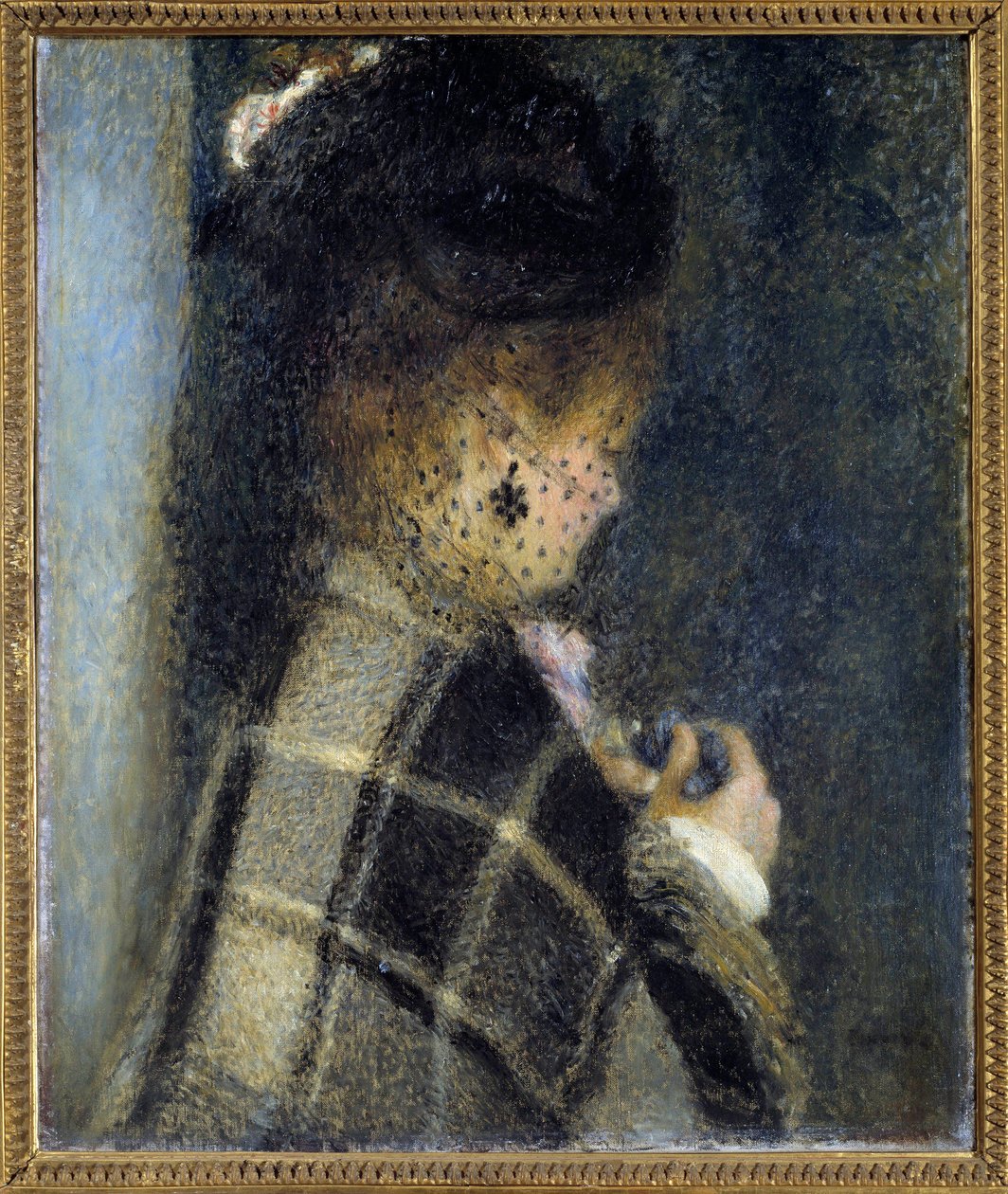 Fiatal nő fátyollal Pierre Auguste Renoir (1841-1919) festménye 1870 körül V. 0,61x0,51 m Párizs, musee d