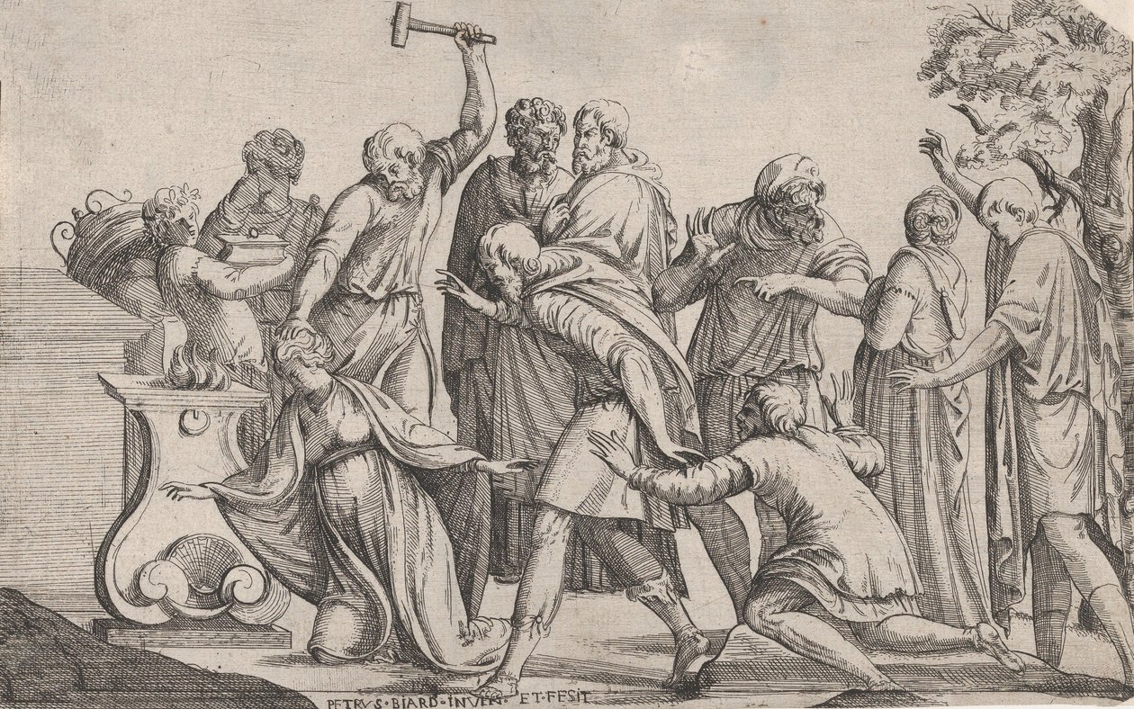 Iphigenia feláldozása, 1607-61 alkotó: Pierre Biard