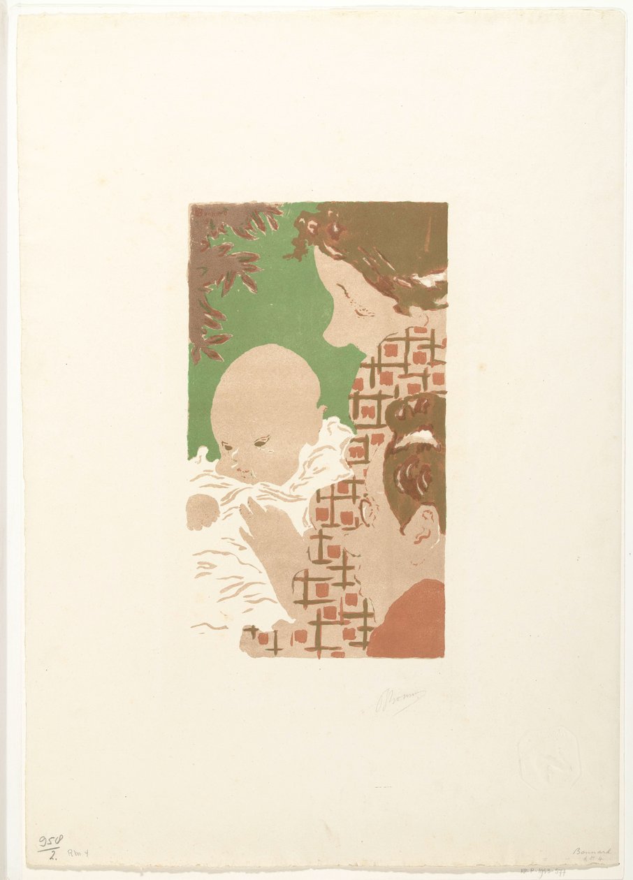 Andrée Terasse fiával, Jean fiával és Pierre Bonnard testvérével Scene de famille alkotó: Pierre Bonnard