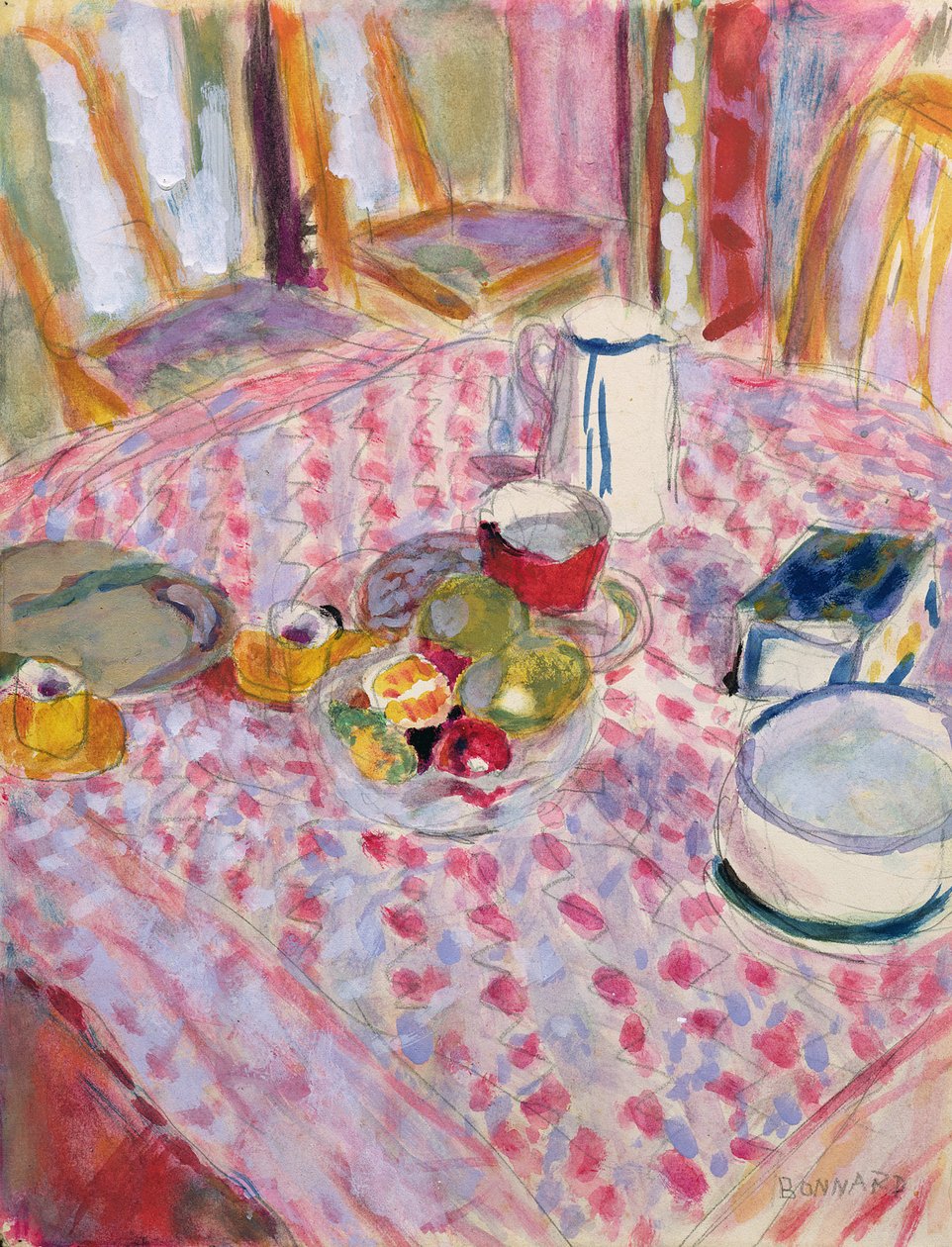 Ebéd után (wc) alkotó: Pierre Bonnard