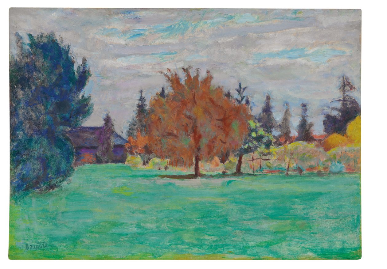 Yellow Tree, Le Cos au Grand-Lemps, 1913 körül (olaj, papír, vászonra fektetve) alkotó: Pierre Bonnard